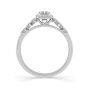 Diamond Fashion Ring 0.17 ct tw 10k White Gold