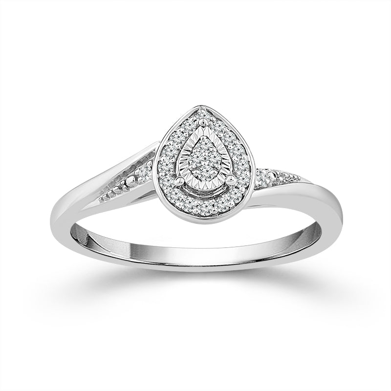 Diamond Fashion Ring 0.1 ct tw 10k White Gold