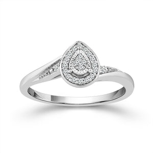 Diamond Fashion Ring 0.1 ct tw 10k White Gold