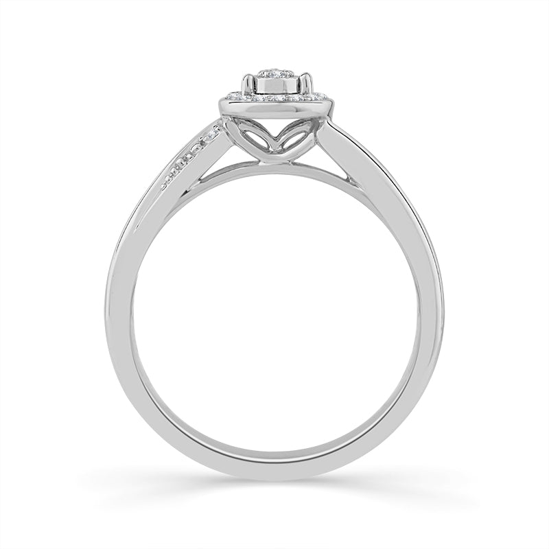 Diamond Fashion Ring 0.1 ct tw 10k White Gold