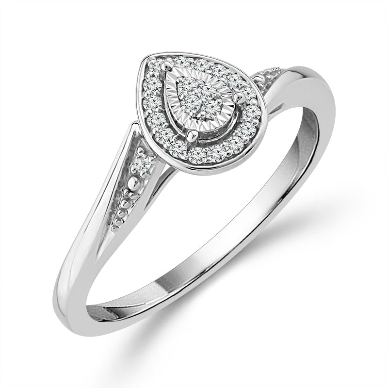 Diamond Fashion Ring 0.1 ct tw 10k White Gold