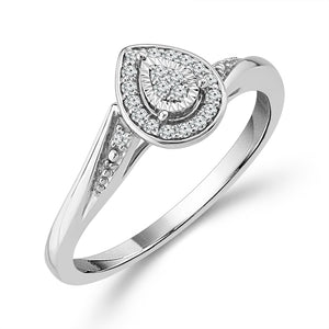Diamond Fashion Ring 0.1 ct tw 10k White Gold