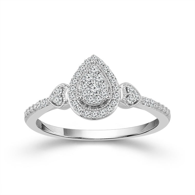 Diamond Fashion Ring 0.2 ct tw 10k White Gold