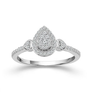 Diamond Fashion Ring 0.2 ct tw 10k White Gold