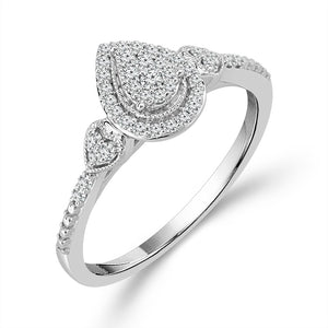 Diamond Fashion Ring 0.2 ct tw 10k White Gold