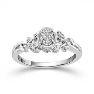 Diamond Fashion Ring 0.1 ct tw Silver