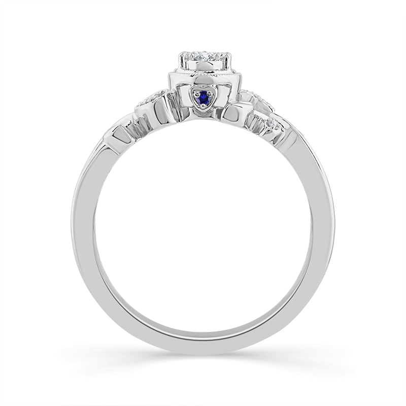 Diamond Fashion Ring 0.1 ct tw Silver