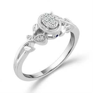 Diamond Fashion Ring 0.1 ct tw Silver