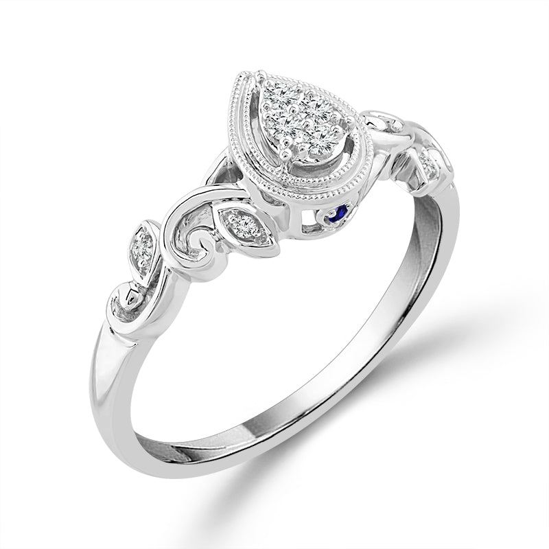 Diamond Fashion Ring 0.1 ct tw Silver