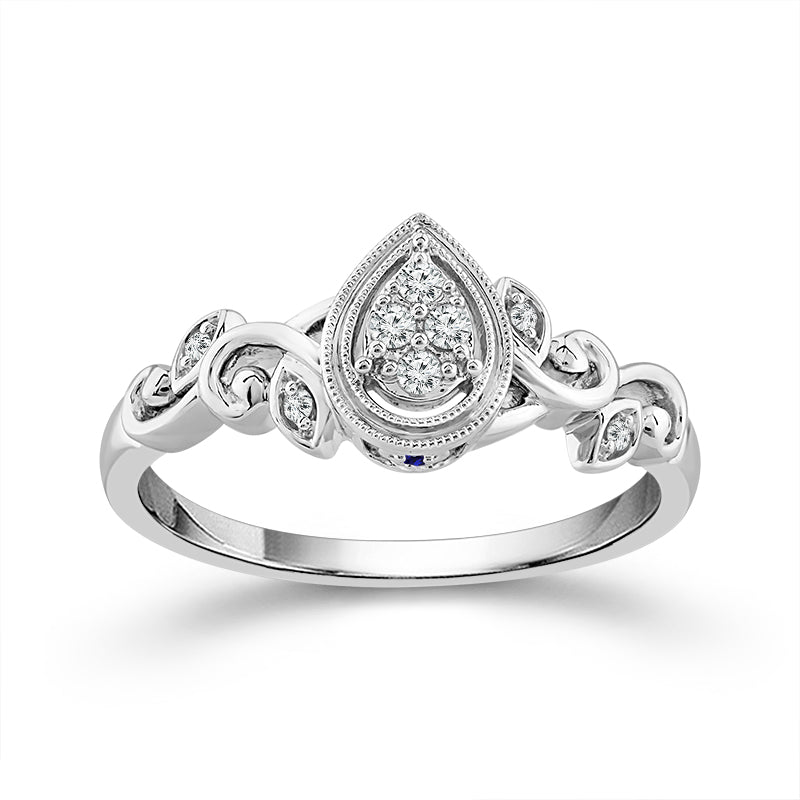 Diamond Fashion Ring 0.1 ct tw Silver