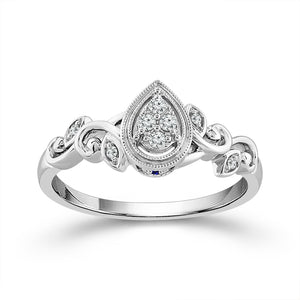 Diamond Fashion Ring 0.1 ct tw Silver