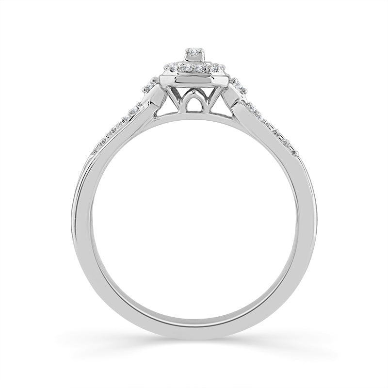 Diamond Fashion Ring 0.13 ct tw Silver