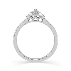 Diamond Fashion Ring 0.13 ct tw Silver
