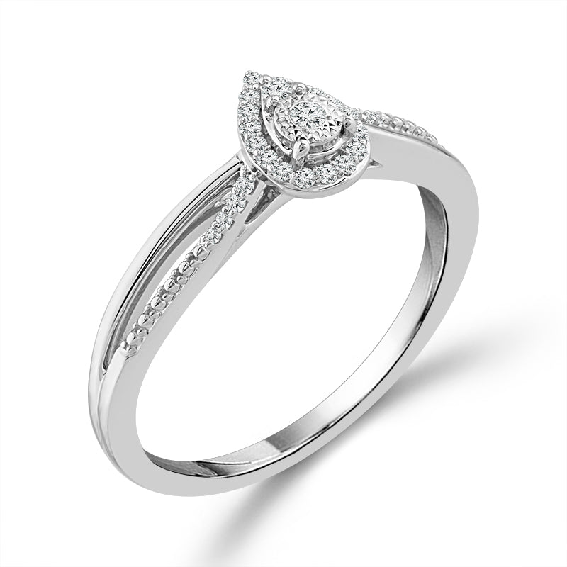 Diamond Fashion Ring 0.1 ct tw Silver