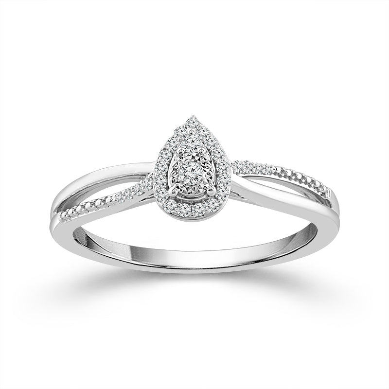 Diamond Fashion Ring 0.1 ct tw Silver
