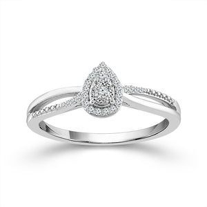 Diamond Fashion Ring 0.1 ct tw Silver
