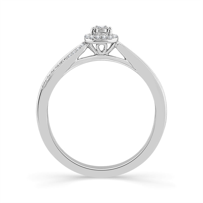 Diamond Fashion Ring 0.1 ct tw Silver