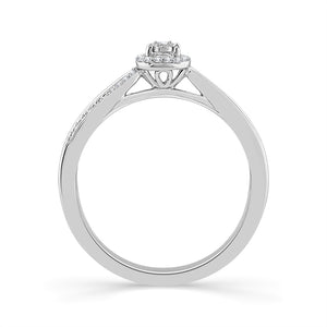 Diamond Fashion Ring 0.1 ct tw Silver