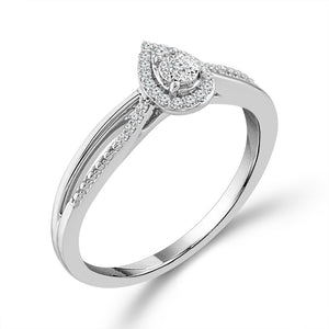 Diamond Fashion Ring 0.1 ct tw Silver