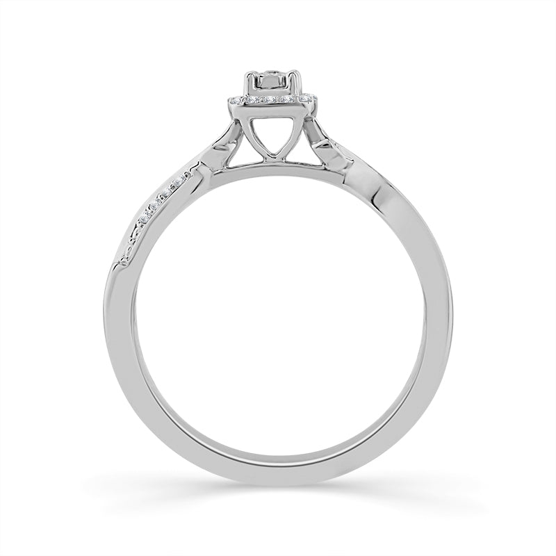 Diamond Fashion Ring 0.1 ct tw Silver