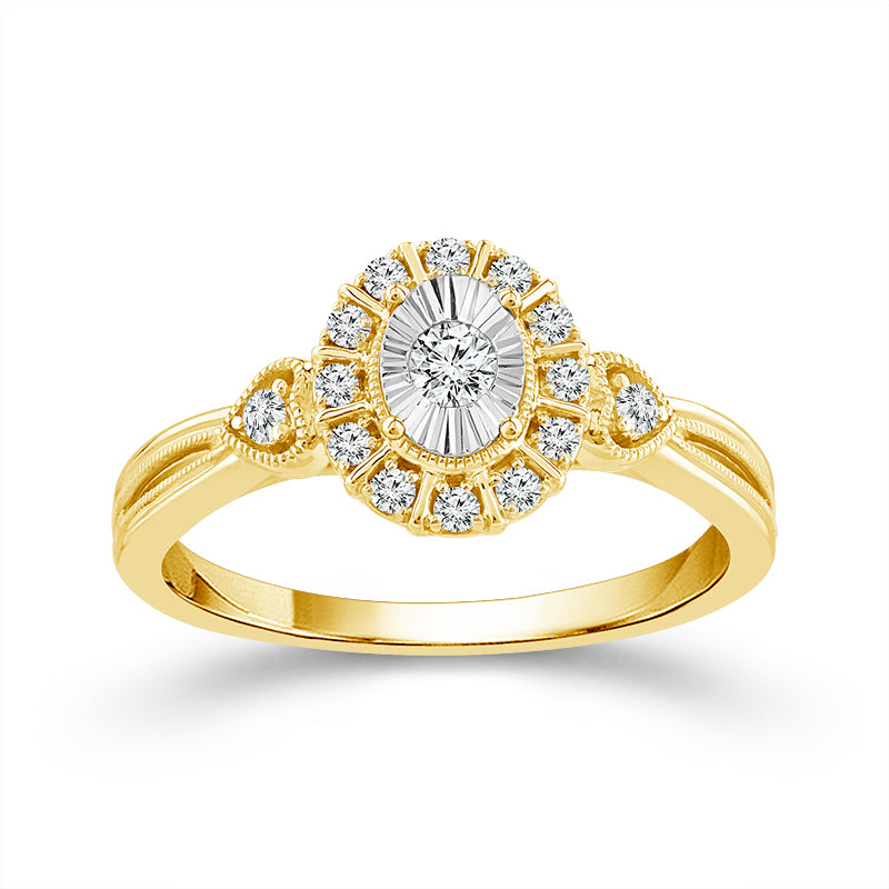 Diamond Fashion Ring 0.17 ct tw 10k Yellow Gold