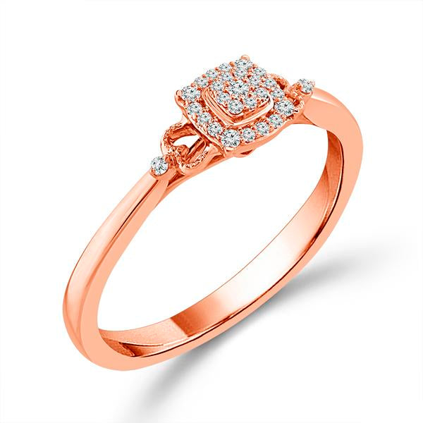 Diamond Fashion Ring 0.08 ct tw 10k Rose Gold