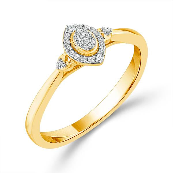 Diamond Fashion Ring 0.09 ct tw 10k Yellow Gold
