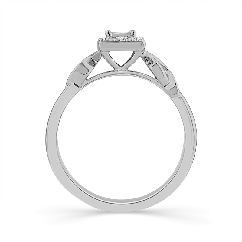 Diamond Fashion Ring 0.13 ct tw 10k White Gold