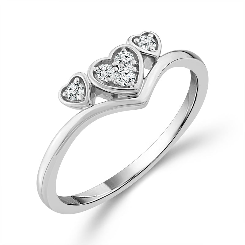 Diamond Fashion Ring 0.10 ct tw 10k White Gold