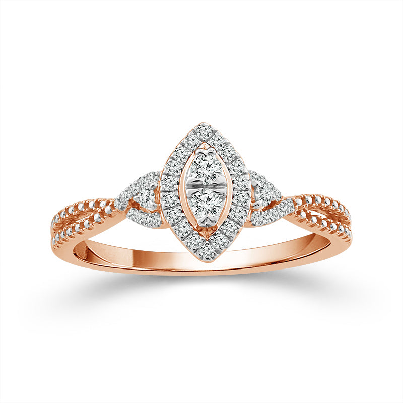 Diamond Fashion Ring 0.17 ct tw 10k White Gold