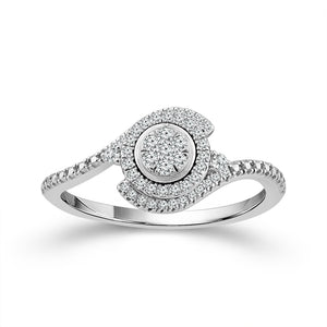 Diamond Fashion Ring 0.17 ct tw 10k White Gold