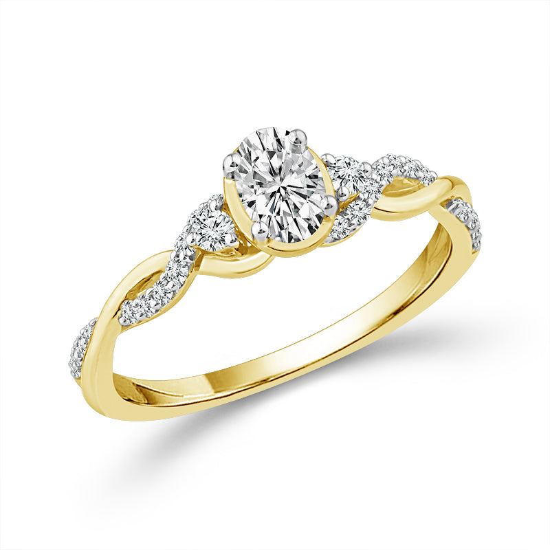 Diamond Fashion Ring 0.50 ct tw 14k Yellow Gold