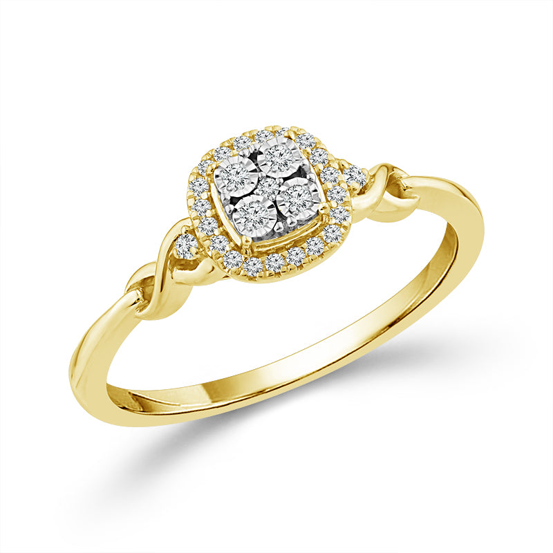 Diamond Fashion Ring 0.10 ct tw 10k Yellow Gold