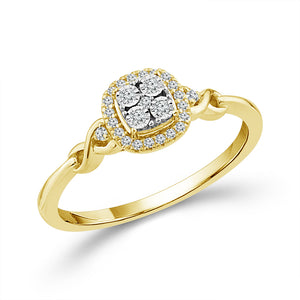 Diamond Fashion Ring 0.10 ct tw 10k Yellow Gold