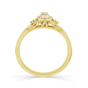 Diamond Fashion Ring 0.13 ct tw 10k Yellow Gold