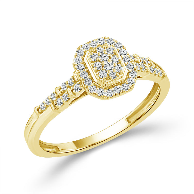 Diamond Fashion Ring 0.20 ct tw 10k Yellow Gold