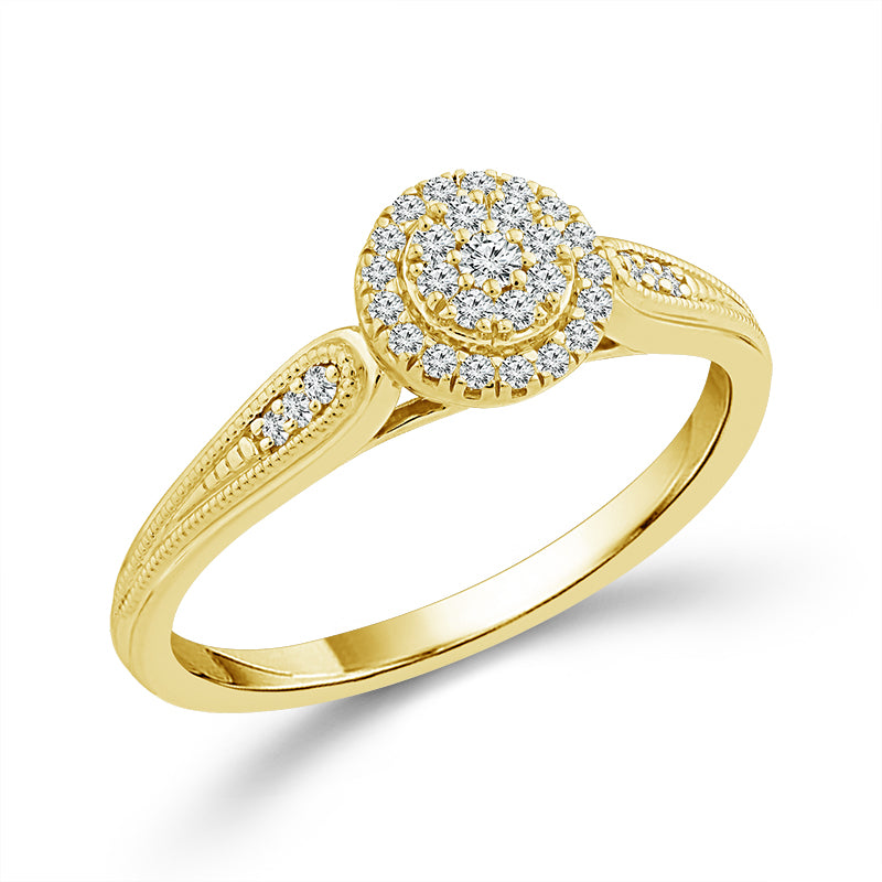 Diamond Fashion Ring 0.17 ct tw 10k Yellow Gold