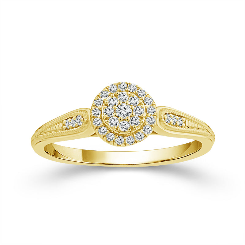 Diamond Fashion Ring 0.17 ct tw 10k Yellow Gold
