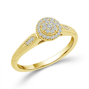 Diamond Fashion Ring 0.17 ct tw 10k Yellow Gold