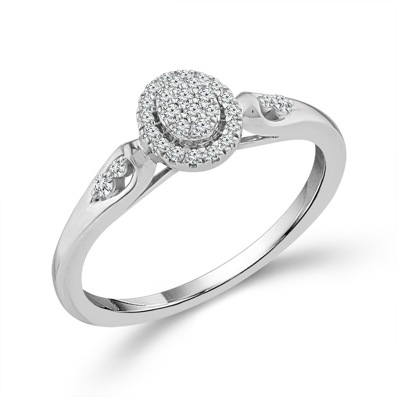 Diamond Fashion Ring 0.17 ct tw 10k White Gold