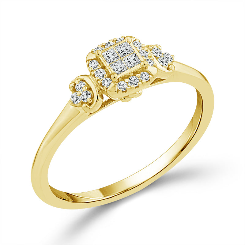 Diamond Fashion Ring 0.17 ct tw 10k Yellow Gold