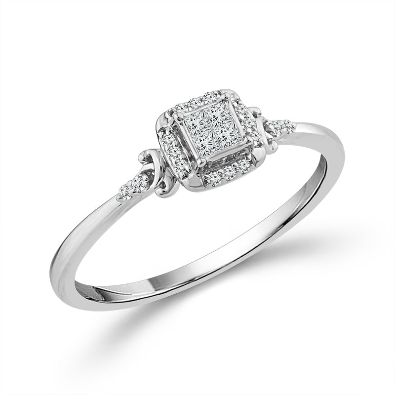 Diamond Fashion Ring 0.13 ct tw 10k Yellow Gold