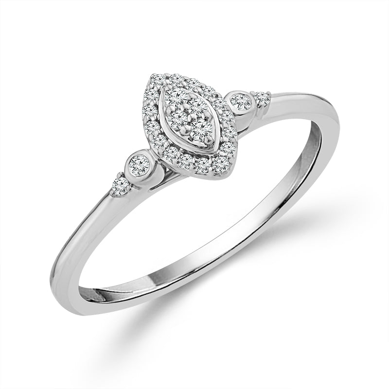 Diamond Fashion Ring 0.10 ct tw 10k White Gold