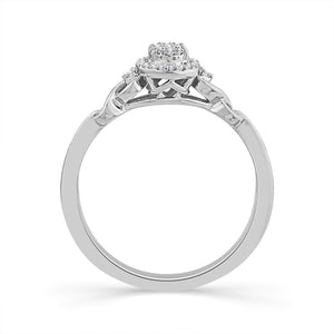 Diamond Fashion Ring 0.10 ct tw Silver