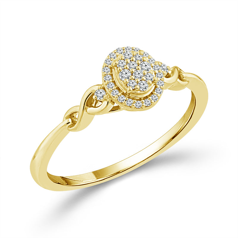 Diamond Fashion Ring 0.10 ct tw 10k Yellow Gold