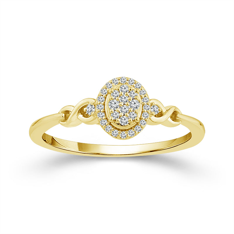 Diamond Fashion Ring 0.10 ct tw 10k Yellow Gold