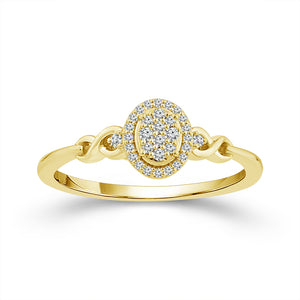 Diamond Fashion Ring 0.10 ct tw 10k Yellow Gold