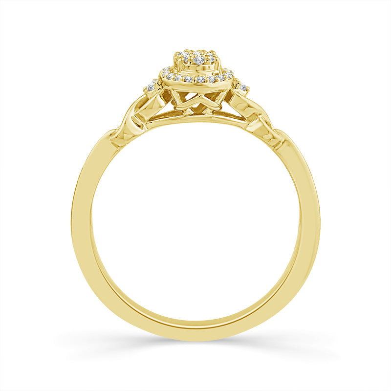 Diamond Fashion Ring 0.10 ct tw 10k Yellow Gold