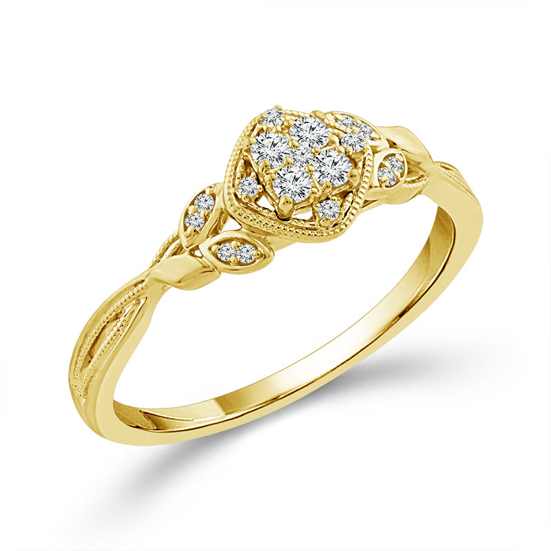 Diamond Fashion Ring 0.13 ct tw 10k Yellow Gold