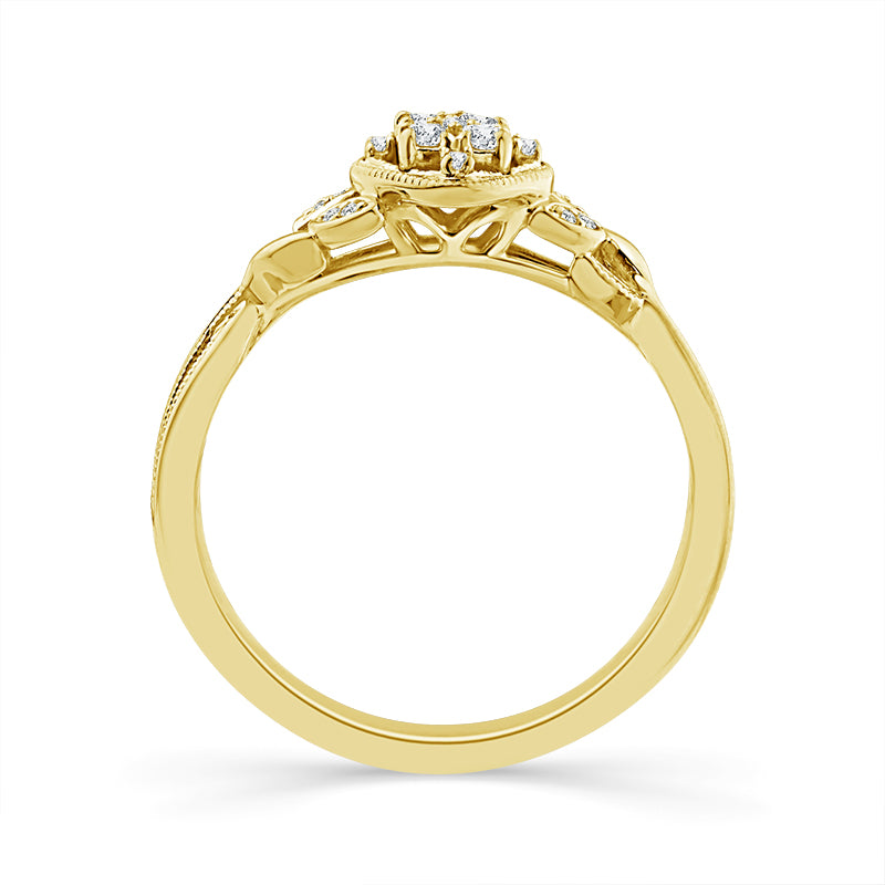 Diamond Fashion Ring 0.13 ct tw 10k Yellow Gold